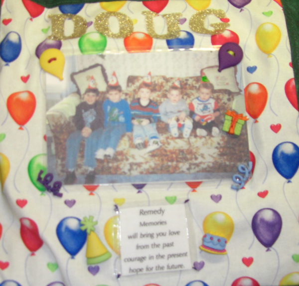 Douglas Woodruff, Kid pictures on a party balloon background