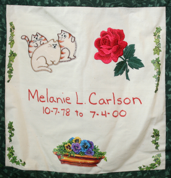 Melanie Carlson, October 1978 - July 2000