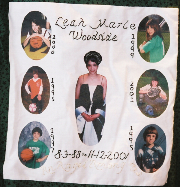 Leah Marie Woodside, August 1988 - November 2001