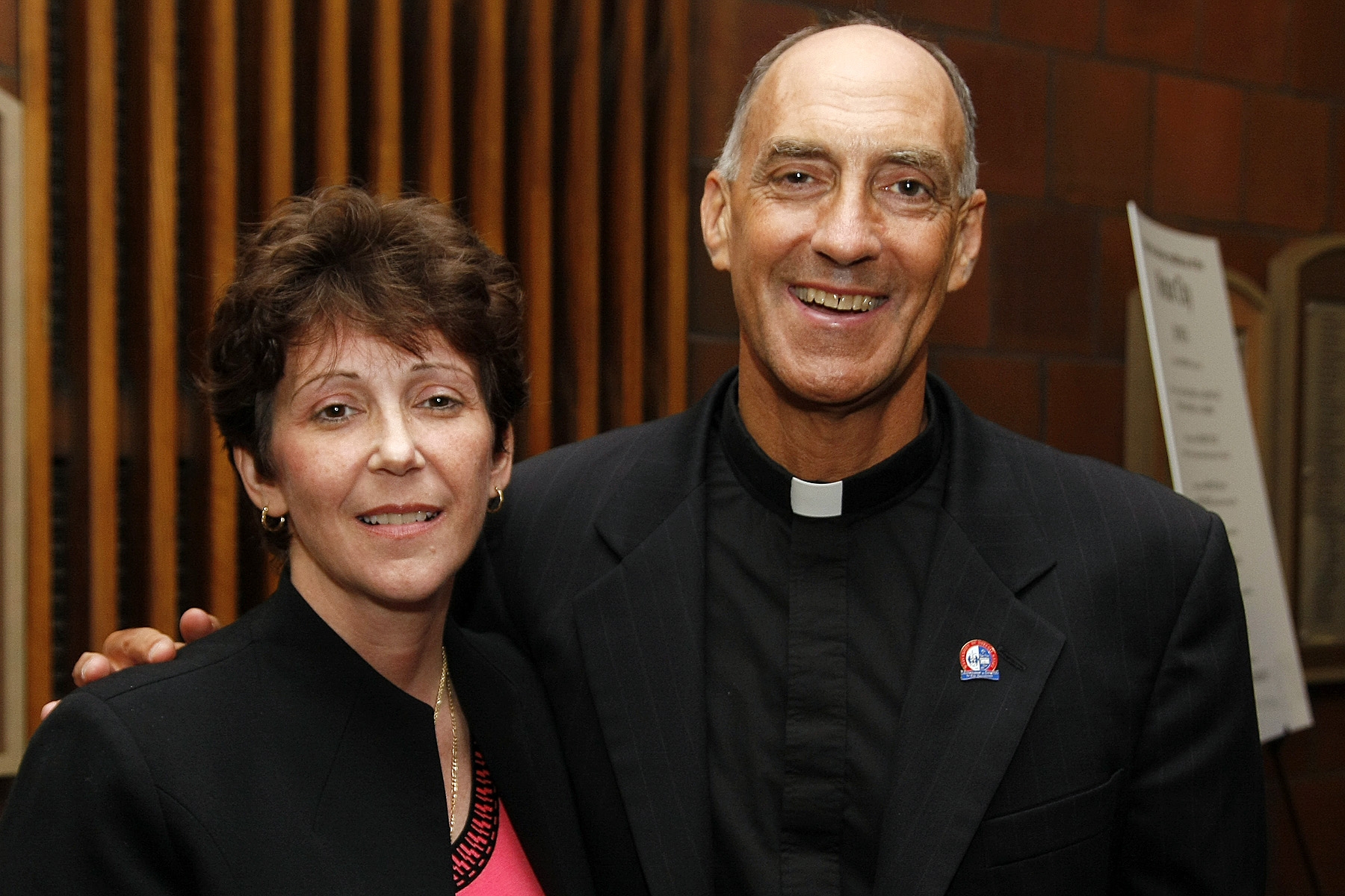 Liver transplant recipient with priest