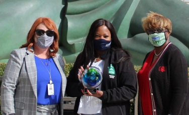 Dorrie Dils, CEO of Gift of Life Michigan, Terra DeFoe and Remonia Chapman, manager of community outreach at Gift of Life. 