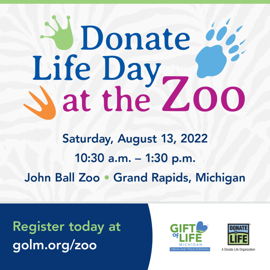 Donate Life Day at the Zoo flyer
