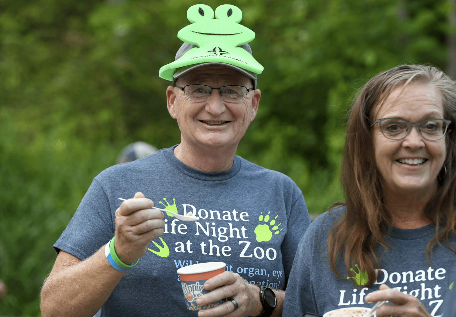 Guests enjoyed free Dippin' Dots ice cream at Donate Life Night at the Zoo