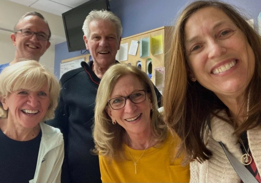 Sherry and her extended family in her hospital room