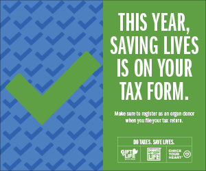 This year, saving lives is on your tax form.