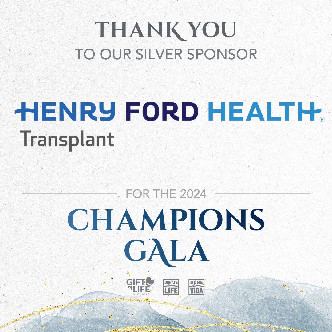 Thank you to our silver sponsor, Henry Ford Health Transplant