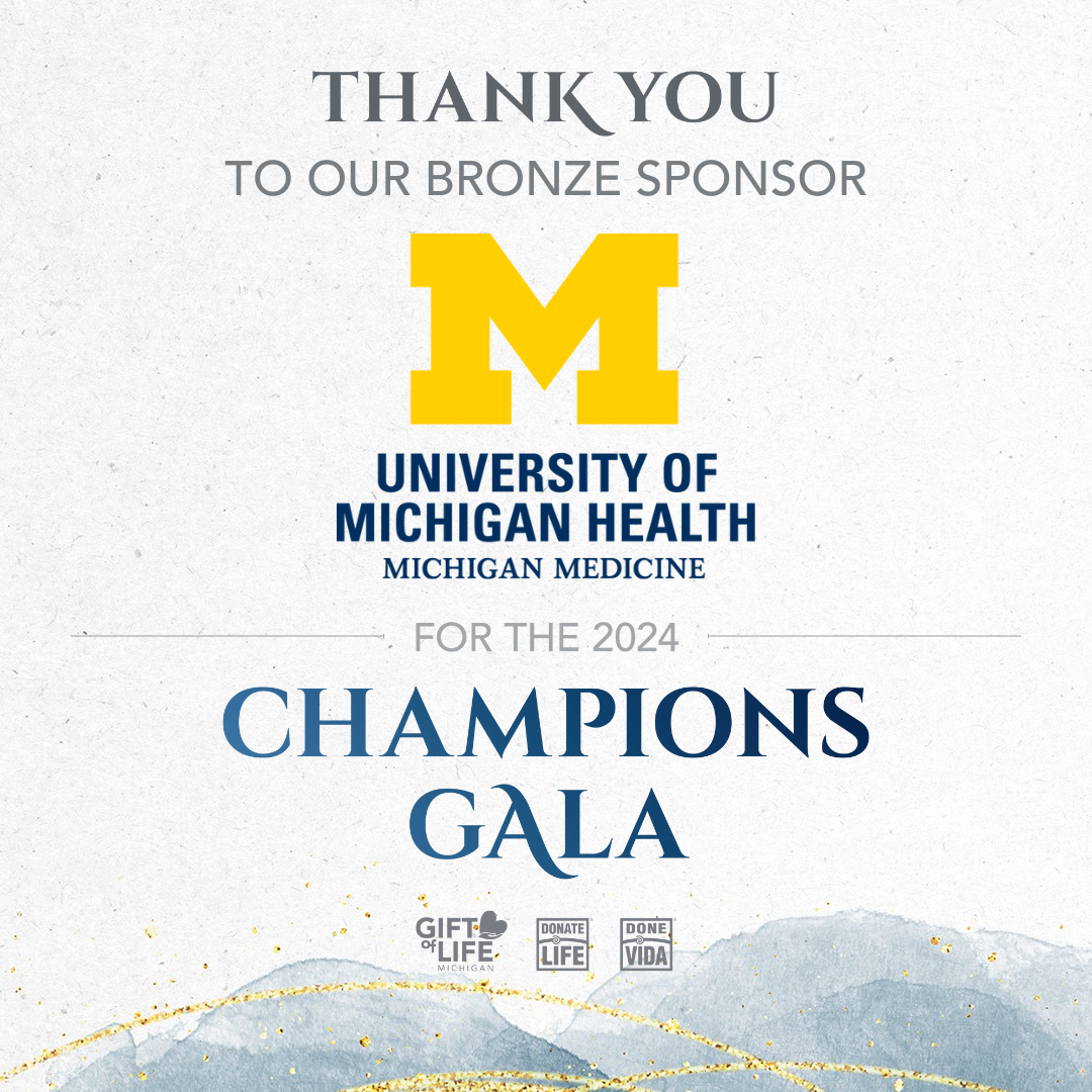 Thank you to our bronze sponsor, University of Michigan Health / Michigan Medicine