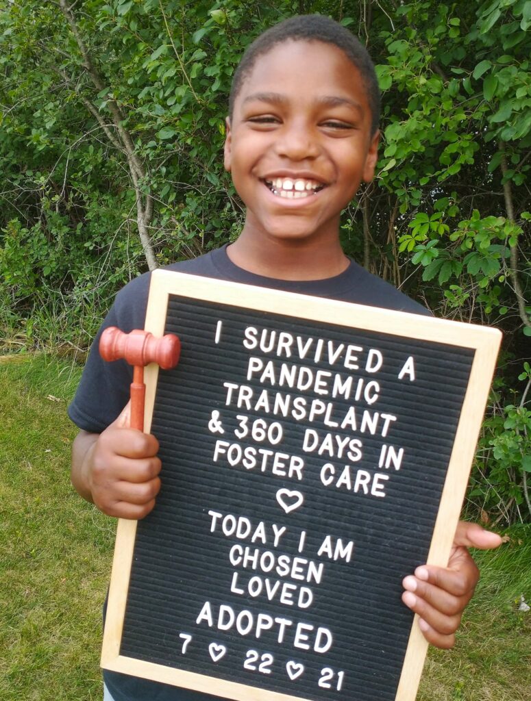 Mallaki Hayes was adopted after a liver transplant