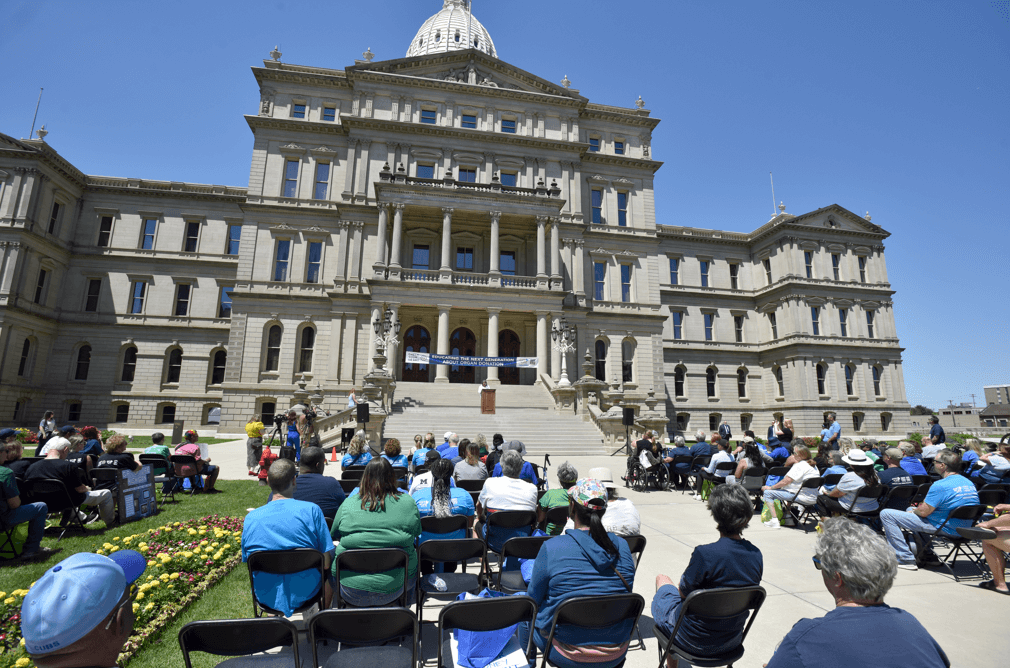 More than 400 people gathered at the 2024 Check Your Heart Capitol Rally