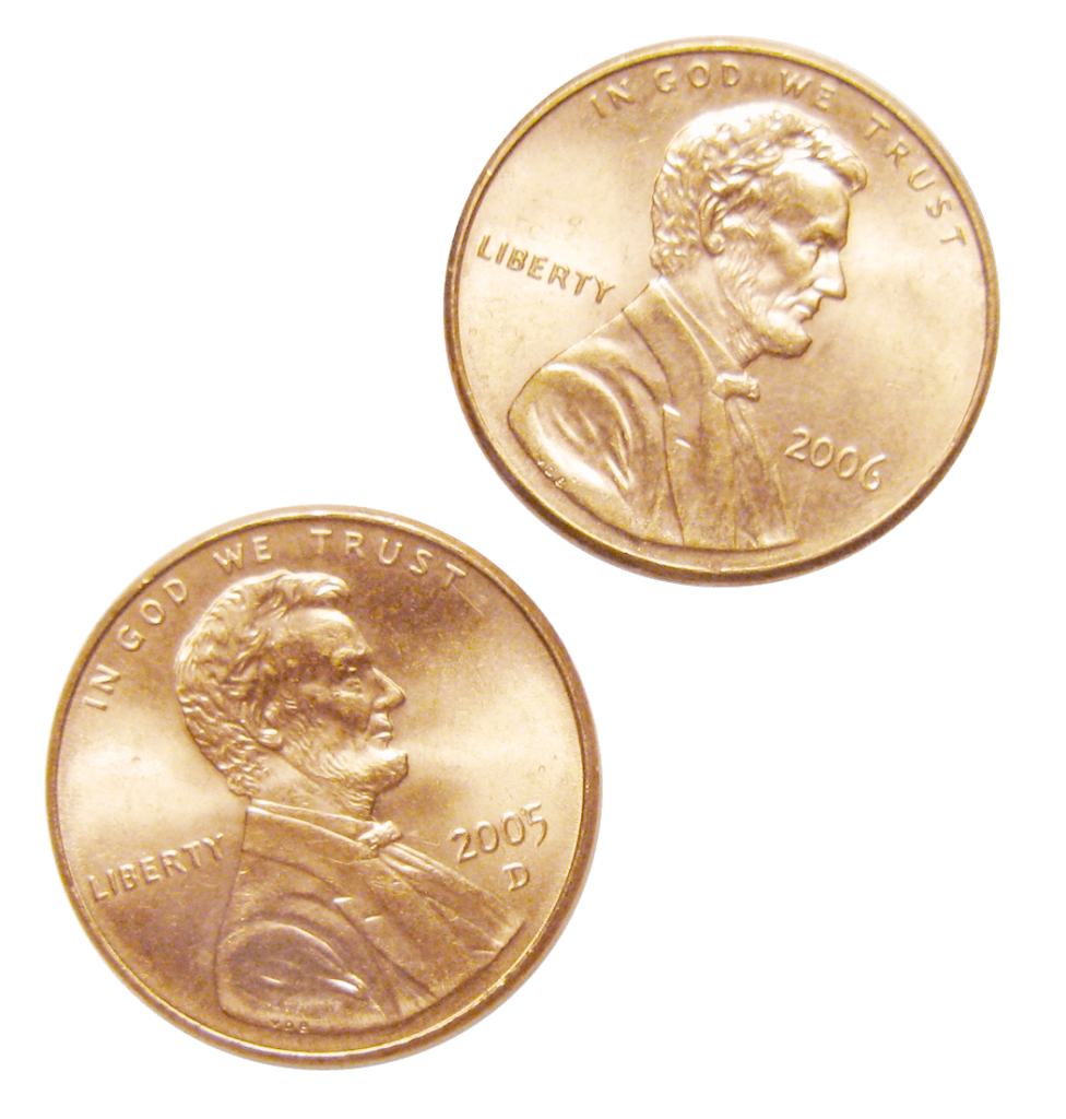 Two pennies