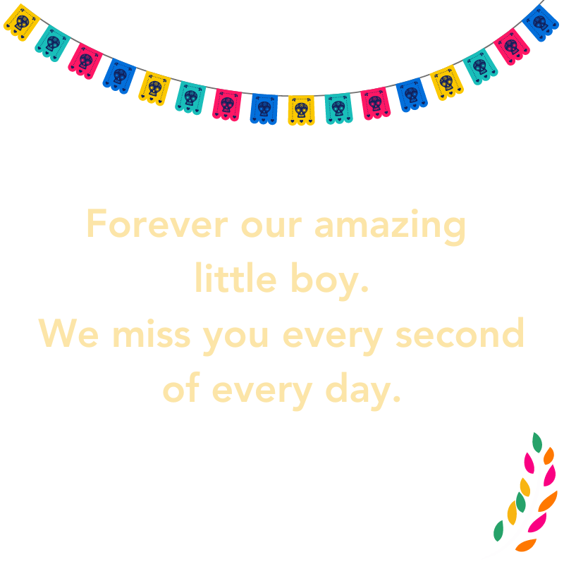 Forever our amazing little boy. We miss you every second of every day.