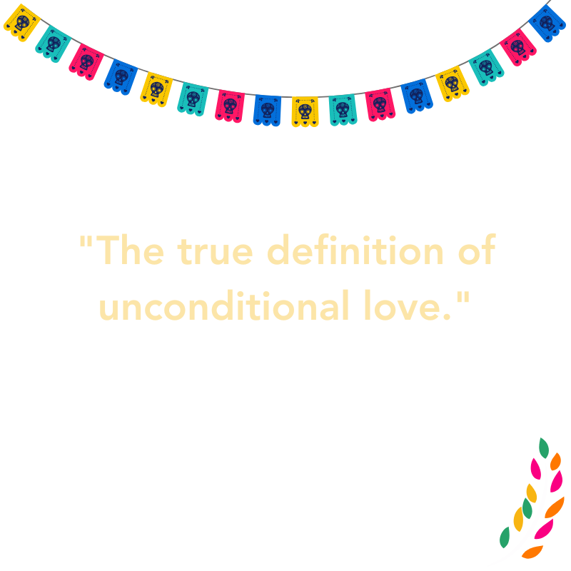 "The true definition of unconditional love."