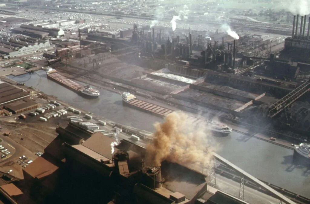 Ford Motor Company’s River Rouge plant in Dearborn ca. 1973. Roy Schramm was working the midnight shift here in 1978 when he suffered critical burns.