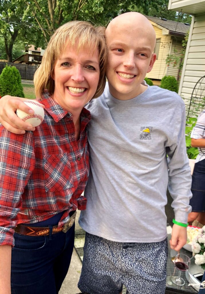 Colleen Schomaker said her son’s leukemia diagnosis was heartbreaking and difficult. The chemo wiped out his cancer allowing him to pursue a nursing degree.
