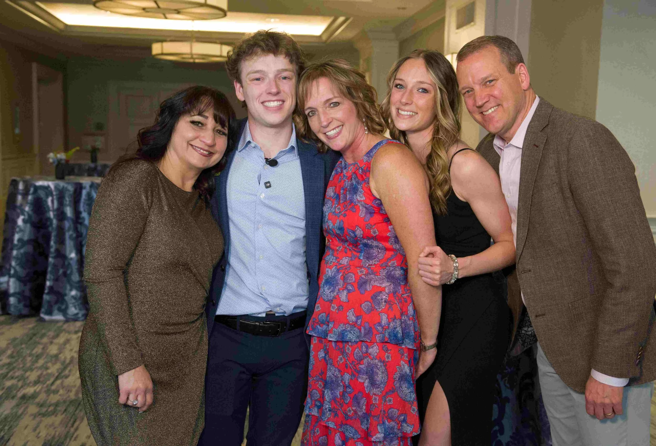Schumakers and donor mom Tommy Schumaker and his family, with his heart donor Audrey's mother